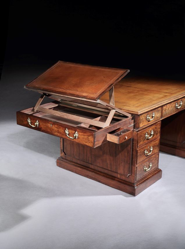 Thomas Chippendale - A mahogany library desk | MasterArt
